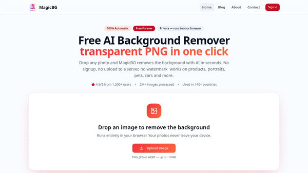 MagicBG : Free AI Background Remover
