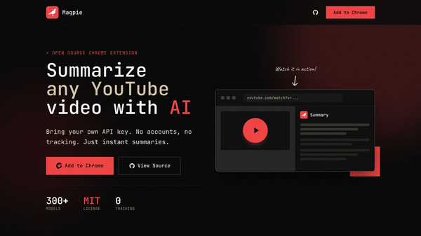 Magpie - YouTube Summarizer