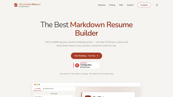 Markdown Resume Builder