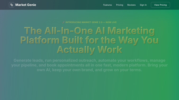 Market Genie 2.0 AI Marketing System