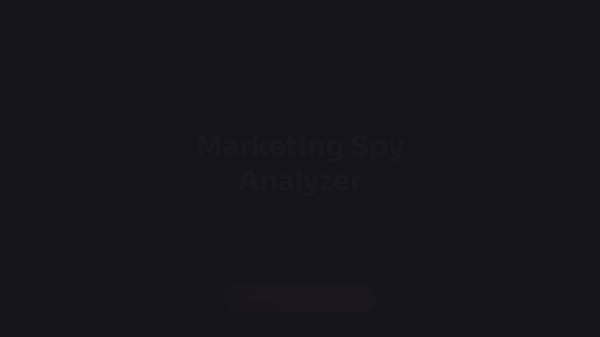 Marketing Spy Analyzer