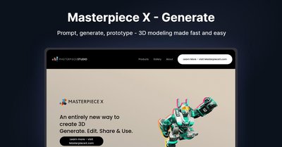 Masterpiece X - Generate