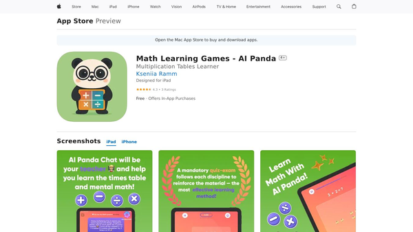 Math Panda - Learning Games for Kids