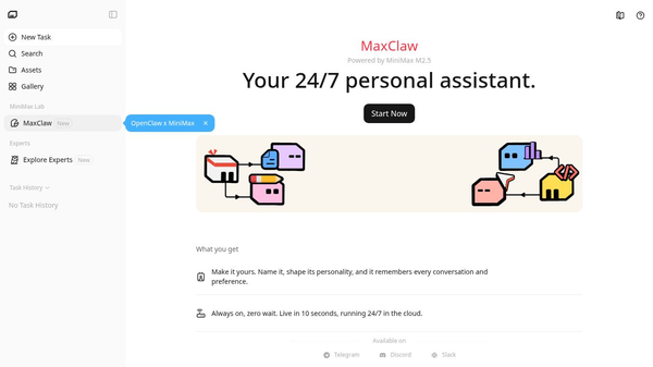 MaxClaw - MiniMax OpenClaw