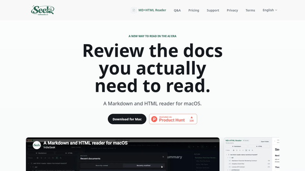 MD+HTML Reader
