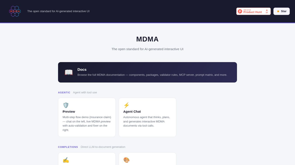 MDMA - GenUI for apps