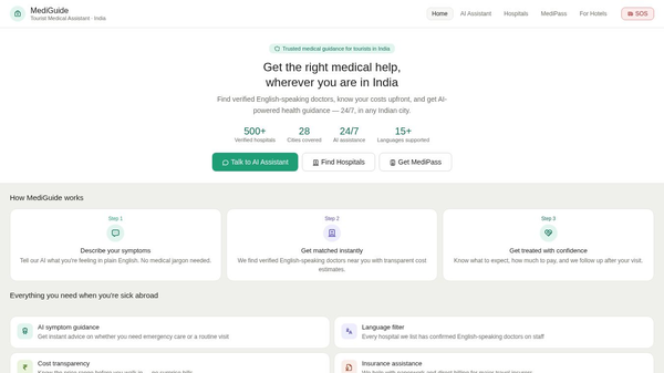 MediGuide — Tourist Medical Assistant