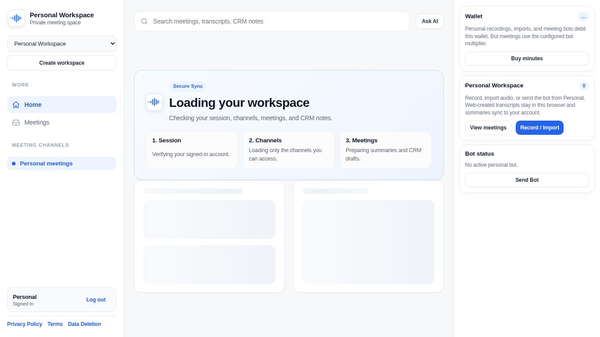 MeetMind AI meeting assistant