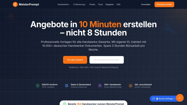 MeisterPrompt - KI für Handwerker