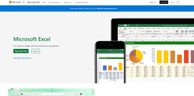 Microsoft Excel: Spreadsheets