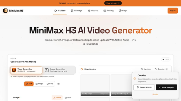 MiniMax H3 (Hailuo 3)