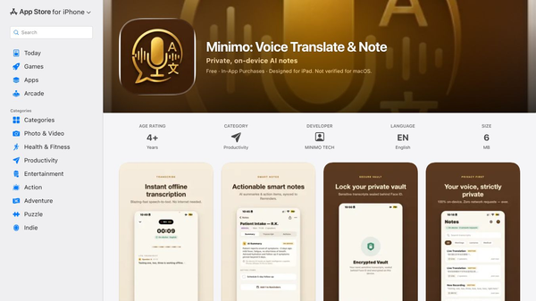 Minimo Voice Translate & Transcribe