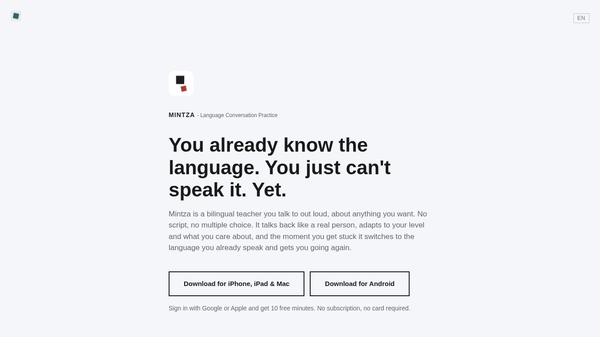 Mintza - Speak Languages