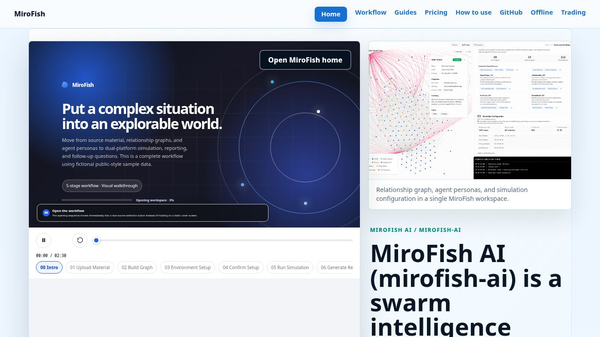 MiroFish AI Search Pages