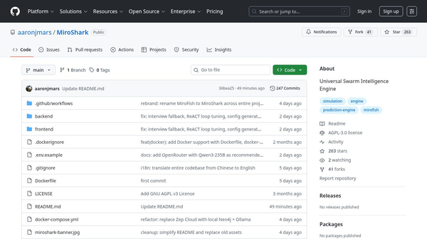 MiroShark - Swarm Intelligence Engine