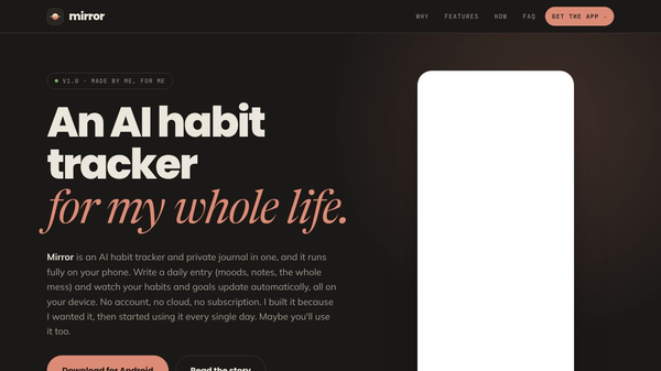 Mirror - AI Habit Tracker & Journal