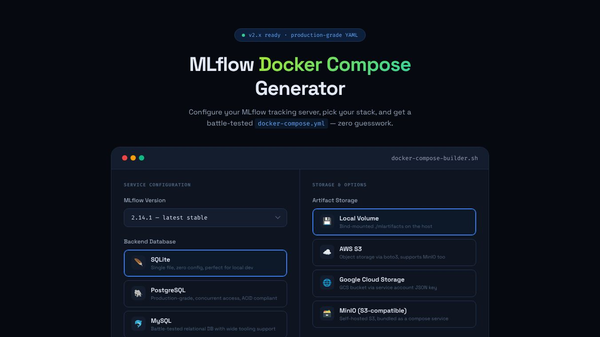 MLflow Docker Compose Generator