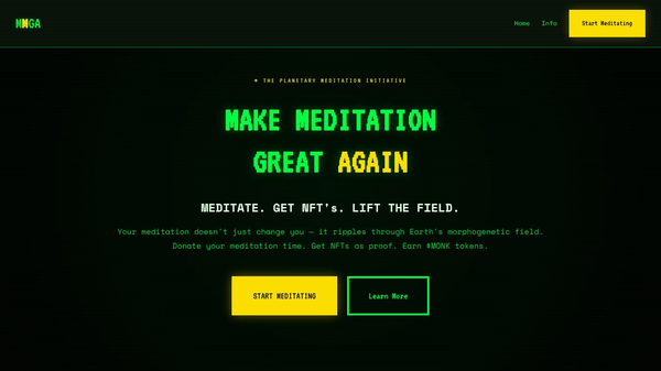 MMGA — Make Meditation Great Again