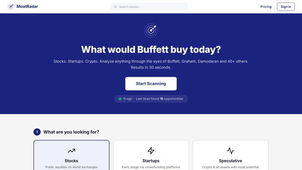 MoatRadar:Find your next investment idea