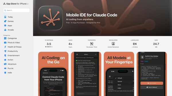 Mobile IDE for Claude Code