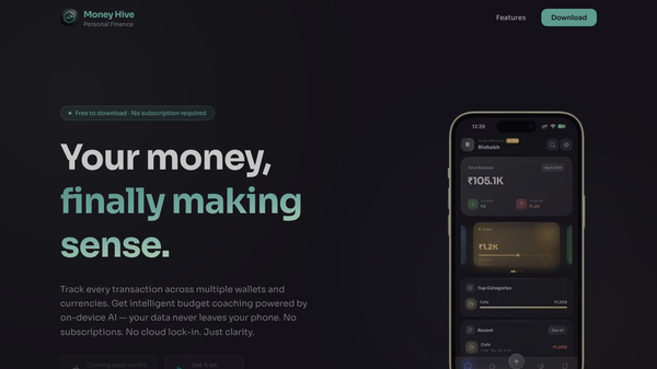 Money Hive — Personal Finance Tracker