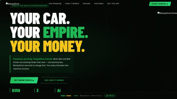 MoneyDrive — Your Car. Your Empire.