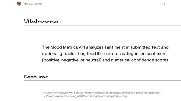Mood Metrics API