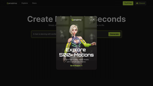 Motion Explore in Genaimo