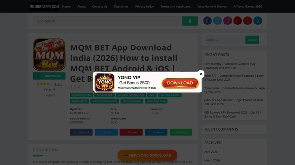 MQM BET App