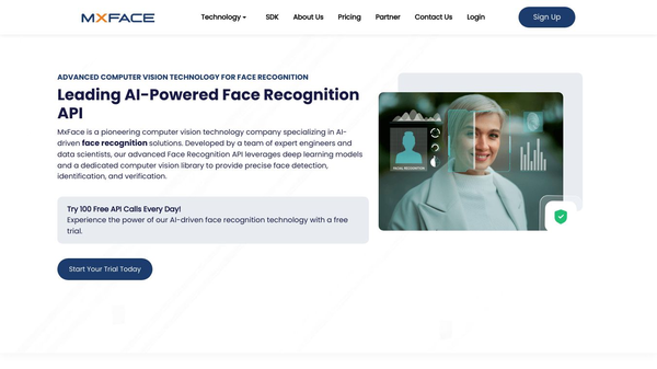 Mxface.ai, AI enabled biometric API/SDKs