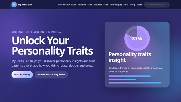 My Traits Lab — Personality Insights