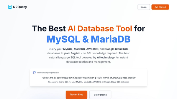 N2Query — AI SQL for MySQL & MariaDB