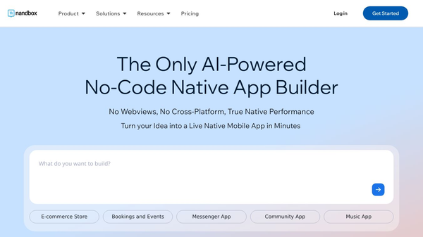 nandbox – AI Native App Builder