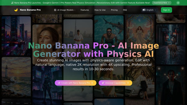 Nano Banana Pro - AI Image Generator with Physics AI