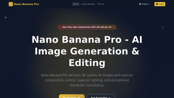Nano Banana Pro - Free try AI Image Generator & editor