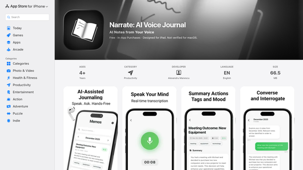 Narrate: AI Voice Journal