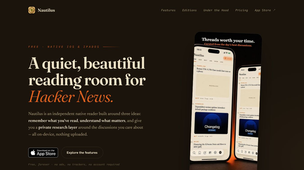 Nautilus: Read Hacker News in a calm way