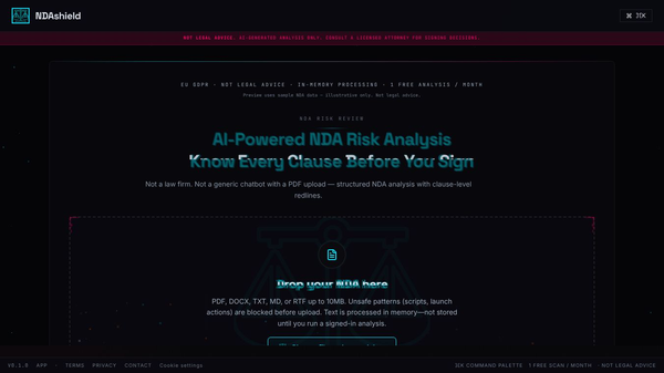 NDAshield: AI NDA Risk Analysis