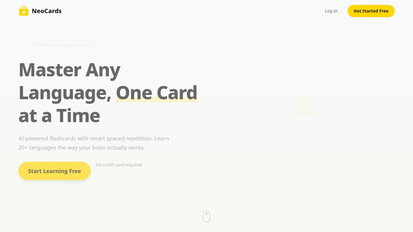NeoCards: AI Flashcards