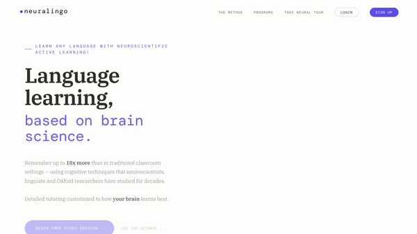 Neuralingo Language Learning