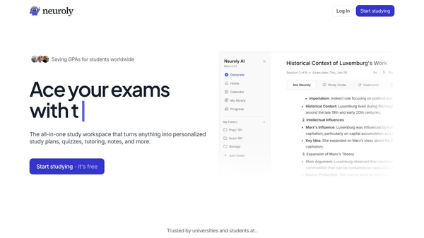 Neuroly AI Study Copilot & Planner