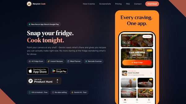 Nevyron Meal Planner & Recipes