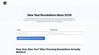 New Year Resolutions AI