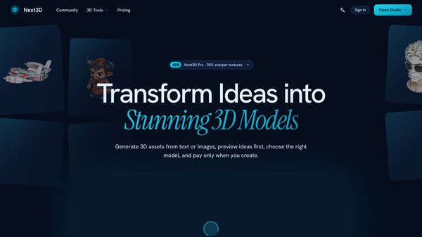 Next3D - AI 3D Model Generator