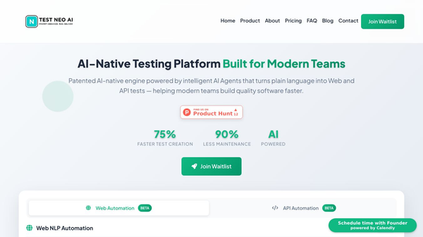 Next-Gen AI Test Platform for APIs & Web