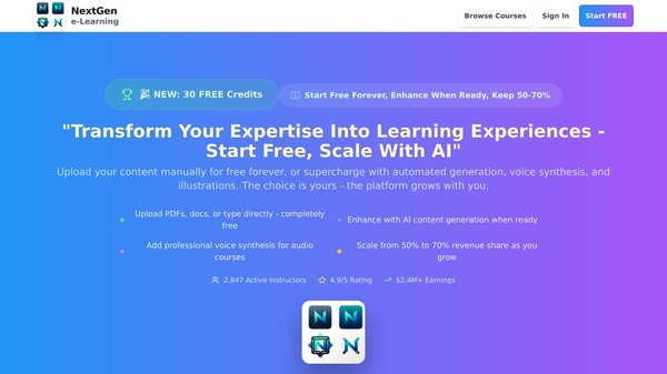 NextGen e-Learning Platform