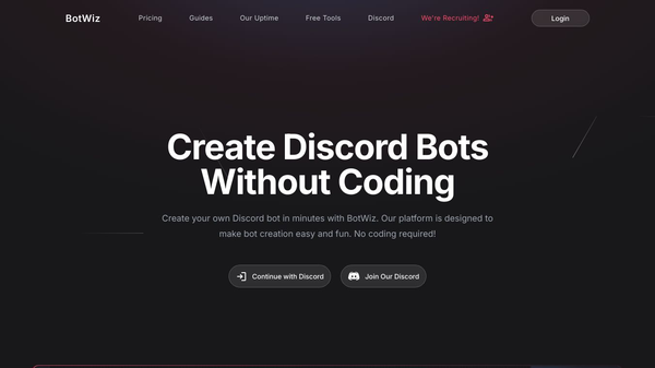 No-code Discord bot builder