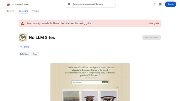 No LLM Sites