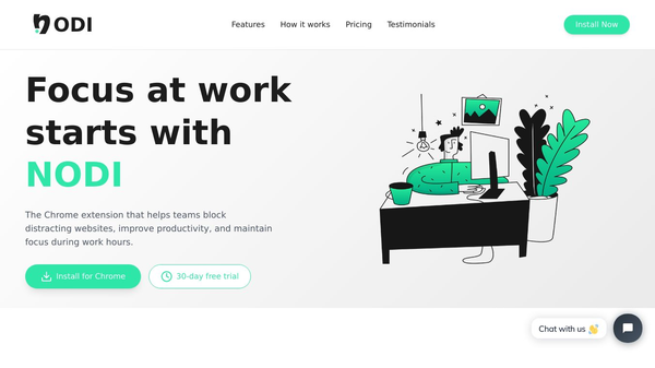 Nodi — block distractions for teams