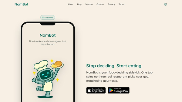 NomBot: Food Decider